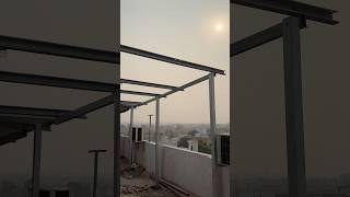 solarpanel solarpanelinstallation construction ongridsolar viralvideo [upl. by Titos]