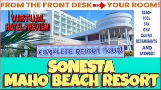 Sonesta Maho Beach Resort  Complete Tour [upl. by Aikrahs]