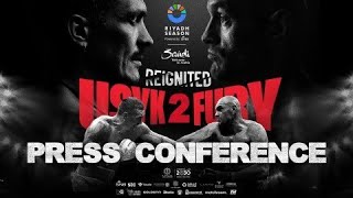 LIVE Oleksandr Usyk vs Tyson Fury 2 Press Conference 🥊 🇸🇦 [upl. by Zoubek975]