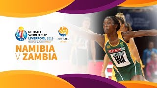 Namibia v Zambia  Africa Netball World Cup Qualifiers  Day 6 [upl. by Ardnnaed]