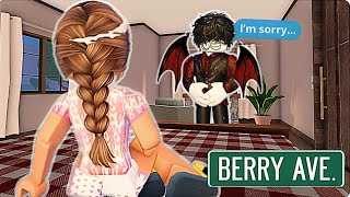 My Vampire BF Broke INTO MY HOUSE 😨 EP2 VOICED  Berry Avenue Romance Roleplay Story [upl. by Forsta]