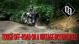 REAL Off Road On A Classic Triumph Motorcycle  Desert Sled Abuse [upl. by Brote719]