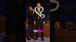 Salma Hayek 🔥🔥shows Jimmy How to Dance with a Snake🧞 [upl. by Tolecnal]