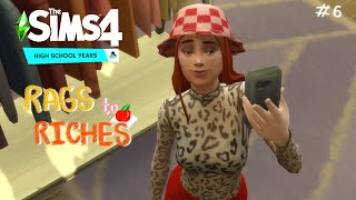 ผันตัวเป็นแม่ค้า👗💸 the sims 4 rags to riches high school ep6 [upl. by Erminia]