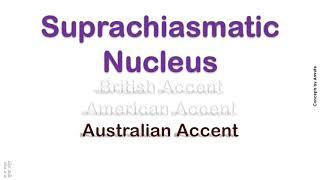 Suprachiasmatic Nucleus How to Pronounce Suprachiasmatic Nucleus in Australian British Accent [upl. by Rokach]