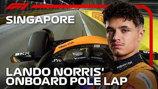 Lando Norris Pole Lap  2024 Singapore Grand Prix  Pirelli [upl. by Soble60]