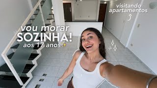 vou morar sozinha aos 17 anos ✨🔑  vlog visitando os apartamentos [upl. by Ecinaj]