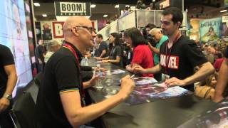 Marvels AntMan Cast Comic Con Autograph Signing  ScreenSlam [upl. by Chrisy]