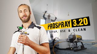 ProSpray PS 320  Airless Paint Sprayer Setup Use amp Clean with Nick Sammut  WAGNER [upl. by Nilahs960]