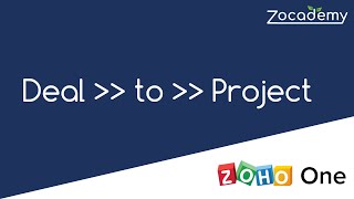 2020 Automagically Create a Zoho Project when Zoho CRM Deal is Won [upl. by Naraj]