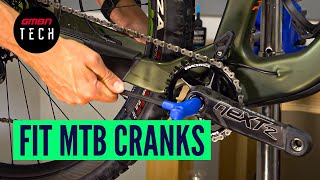 How To Remove amp Reinstall Mountain Bike Cranks  MTB Maintenance [upl. by Ennaira]