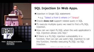 DEF CON 17  Summit Siddharth  The Making of the Second SQL Injection Worm [upl. by Eilahtan]