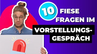 GENIALE ANTWORTEN auf fiese Stressfragen im Vorstellungsgespräch [upl. by Ynohtnaed]