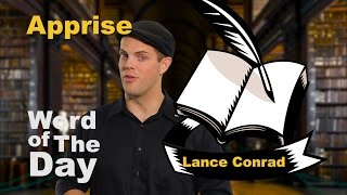 Apprise  Word of The Day with Lance Conrad [upl. by Imaon]