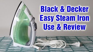 Black And Decker Easy Steam Compact Iron Use amp Review [upl. by Akimehs]