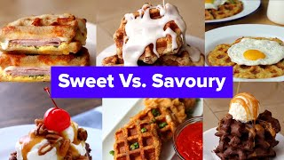 Sweet Vs Savoury Waffle Recipes [upl. by Hibbitts]