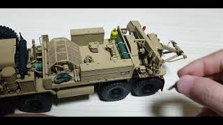 Trumpeter 135 M984A2 HEMTT Wrecker Part5 completed next time GAZ66truck [upl. by Bound]