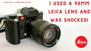 I USED A 90MM LEICA LENS AND WAS SHOCKED  Leica 90mm f2 APOSummicronSL ASPH Review [upl. by Lorn]