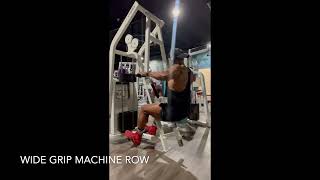 WIDE GRIP MACHINE ROW  MOORE FITNESS [upl. by Trembly]