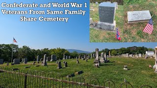 Confederate and World War 1 Veterans Share Family Cemetery [upl. by Adnoluy]