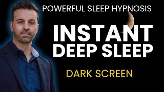 Deep Sleep Hypnosis Drift Off Quickly amp Wake Up Rejuvenated  Dark Screen Meditation [upl. by Reifinnej]