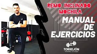 REMO MOCHILA Tutorial de Ejercicios BACKPACK ROW para dorsal dorsales [upl. by Smukler]