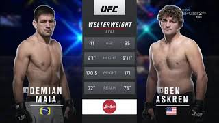 Ben Askren vs Demian Maia Full fight [upl. by Attenov]