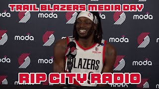 Jerami Grant  Trail Blazers media day [upl. by Glantz]