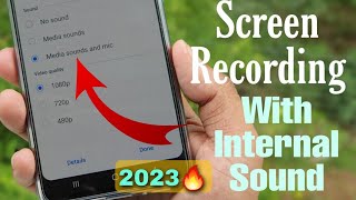 Screen Recording With Internal sound amp mic Every Android smartphone [upl. by Seow886]