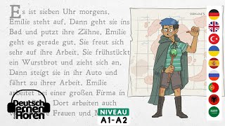 525 Deutsch lernen mit Geschichten  Deutsch lernen durch Hören  A1A2  Learn German with stories [upl. by Sej]