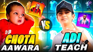 Chota AAWARA vs Aditech  Funniest Collection Versus  Free Fire [upl. by Trevethick532]