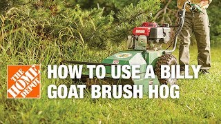 How to Use a Billy Goat Hydraulic Brush Hog Rental [upl. by Erbas751]