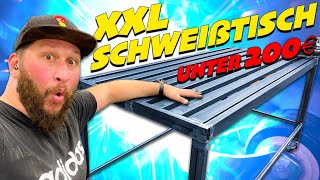 SO BAUST DU einen XXL MEGA SCHWEIßtisch für unter 200€ [upl. by Sesmar473]