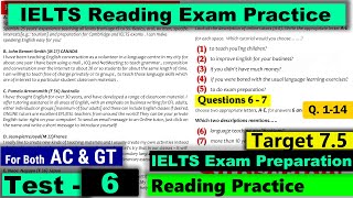 IELTS Reading Practice Test 2023 with Answers Real Exam  6 [upl. by Ahsinehs]