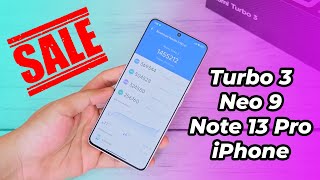 Giảm giá Redmi Note 13 Pro Redmi Turbo 3 iQoo Neo 9 iPhone 14 Pro Max Redmi k70… [upl. by Morrison860]