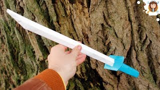 How to make a Paper Sword  Japanese Samurai Sword [upl. by Garlinda]