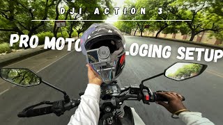 Best motovlogging setup  Dji action 3 unboxing review skybhp [upl. by Leirvag]