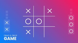 Simple Drag amp Drop TicTacToe Game using Html CSS amp JavaScript [upl. by Torruella664]