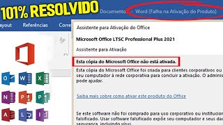 Falha na Ativação do Produto Microsoft Office Word Excel Powerpoint  Sem Programa [upl. by Sad]