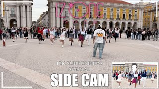 KPOP IN PUBLIC SIDE CAM IZONE 아이즈원 SONG MEDLEY  Dance Cover by HEART GUN from Portugal [upl. by Ojyma]