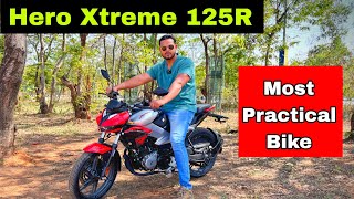 2024 Hero Xtreme 125R Most Detailed Review  First In Segment Features [upl. by Wein795]