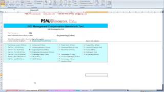 PSMJ Survey Participant Benchmarking Tool  Demonstration [upl. by Nommad]