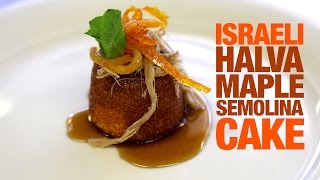 Jewlicious Halva Maple Semolina Cake [upl. by Kramer]