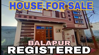 HYDERABAD HOUSE FOR SALE IN BALAPUR HYDERABAD HOUSE FOR SALE [upl. by Shaffer]