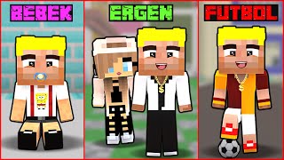 BEBEKLİKTEN FUTBOLCULUĞA EFEKANIN HAYATI 😱  Minecraft [upl. by Eellehs118]