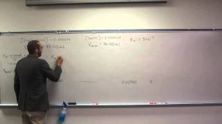 Finding the pH During a Weak AcidStrong Base Titration  Before Equivalence Point 001 [upl. by Murielle145]