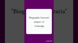 Questions from Coleridges Biographia Literaria Chapter 14PgTrb English [upl. by Fattal]