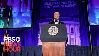 WATCH Biden delivers remarks at 2024 White House Correspondents Dinner [upl. by Elvera931]