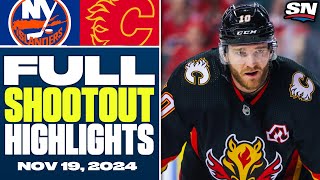 New York Islanders at Calgary Flames  FULL Shootout Highlights  November 19 2024 [upl. by Woolley]