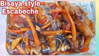 BISAYA STYLE ESCABECHE TANIGUE  OR SPANISH MACKEREL FISH SIMPLE AND EASY RECIPE [upl. by Gnov]